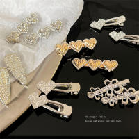 Temperament Duckbill Side Clamp Water Diamond Hairpin Metallic Flower Liu Haijia Rhinestone Hair Clip New Japan