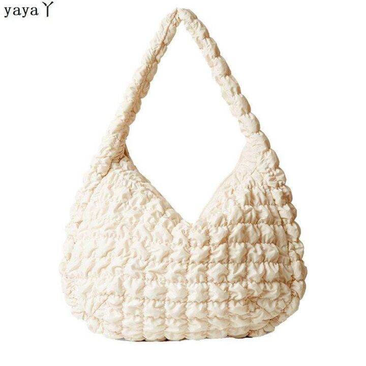 cos-dumpling-bag-womens-lightweight-quilted-one-shoulder-cloud-bag-2022-early-autumn-new-style-pleated-crossbody-underarm-down-bag