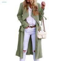 YYR Casual Autumn Overcoat Prevent Wind Strap Autumn Jacket Loose for Office