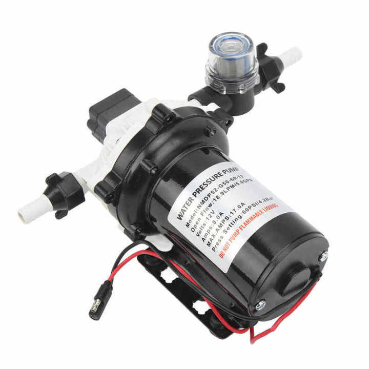 RV Motorhome Self Priming Diaphragm Pump 12VDC 18.9LPM 5.0GPM Rated