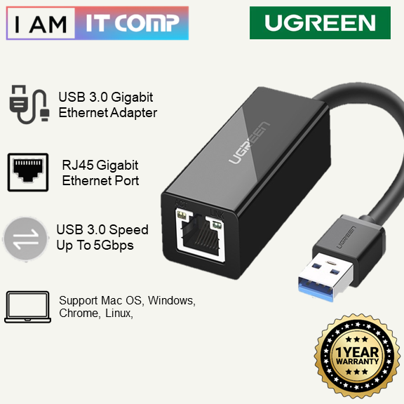 UGREEN USB 3.0 Gigabit Adapter / RJ45 Gigabit Port
