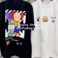 เสื้อเลือกตั้ง Street.32 เสิ้อยืดแขนสั้น สกรีนลาย Kaws Toy Story Friend งานไทย ไม่มีตะเข็บข้าง ผ้าหน่ไม่บางS-5XL