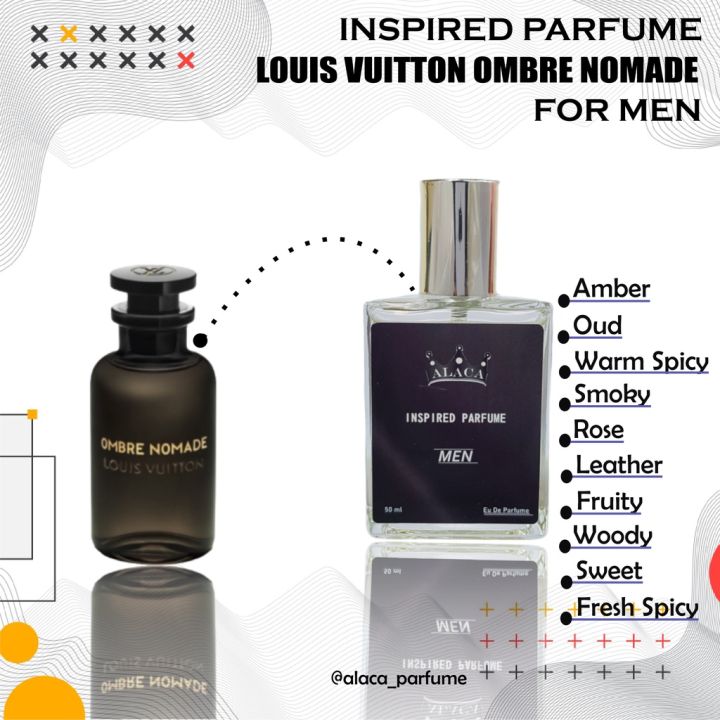 Zierdan Inspired Parfum Louis Vuitton Ombre Nomade Eau De Parfum Parpum  Parfume Farfum Minyak Wangi Tahan Lama Pria Cowok Aman Di Kulit & Aroma  Tahan Lama