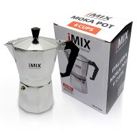 iMix 6 cup หม้อต้มกาแฟ กาต้มกาแฟ มอคค่าพอท (MOKA POT) อลูมิเนียม