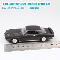 【✜】 Fashions King รถทรานส์ AM ไฟร์เบิร์ด Pontiac 1969รถกล้ามเนื้อแบบคลาสสิกสัญลักษณ์ขับ1:43ของเล่นโมเดลของเด็กแบบหล่อโลหะ