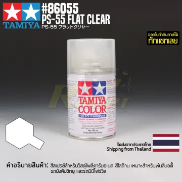 Tamiya PS-55 Flat Clear, Spray 100 ml, For Polycarbinate