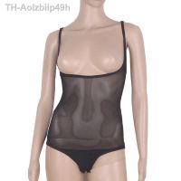 Aolzbiip49h ผู้หญิง Dancewear เสื้อผ้าแขนกุดยืดตาข่ายด้านบนหน้าอกบอดี้สูท Bottoming Belly ฝาครอบ Leotards