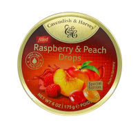 Cavendish &amp; Harvey Raspberry &amp; Peach Drops น้ำหนัก 175 กรัม Exp.21/12/24