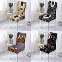 New Plant Fruit Style Cover Of Chair Office Chair Chair Covers Dining Room Coffee Pattern Extensible Chair Cover Home Stuhlbezug Sofa Covers  Slips