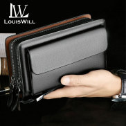 LouisWill Men Fashion Wallets Long Wallet Purse PU Leather Handbag Large