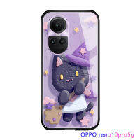 Serpens เคสสำหรับ OPPO Reno10 Pro 5G เคสฝาหลังกระจกเทมเปอร์เคสมันวาวลายการ์ตูนสุดหรูดีไซน์รูปกระต่ายแพนด้าแกะน่ารัก