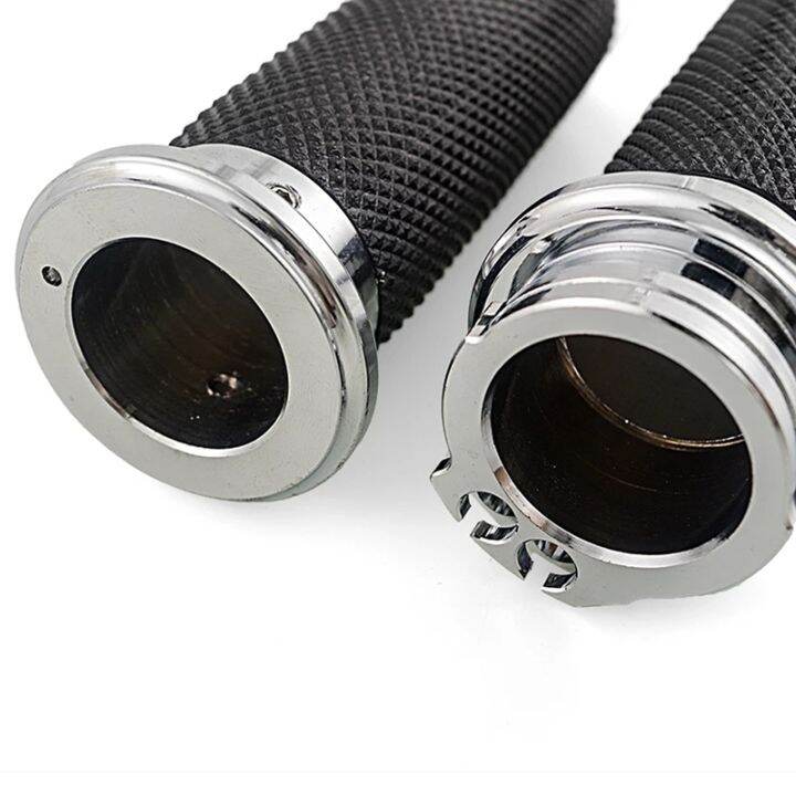 motorcycle-hand-grips-1-inch-25mm-handlebar-grips-rubber-for-touring-road-king-bobber-cafe-racer