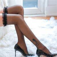 【CC】✐  Thigh Knee Socks Stockings Transparent Elastic Thin Stocking