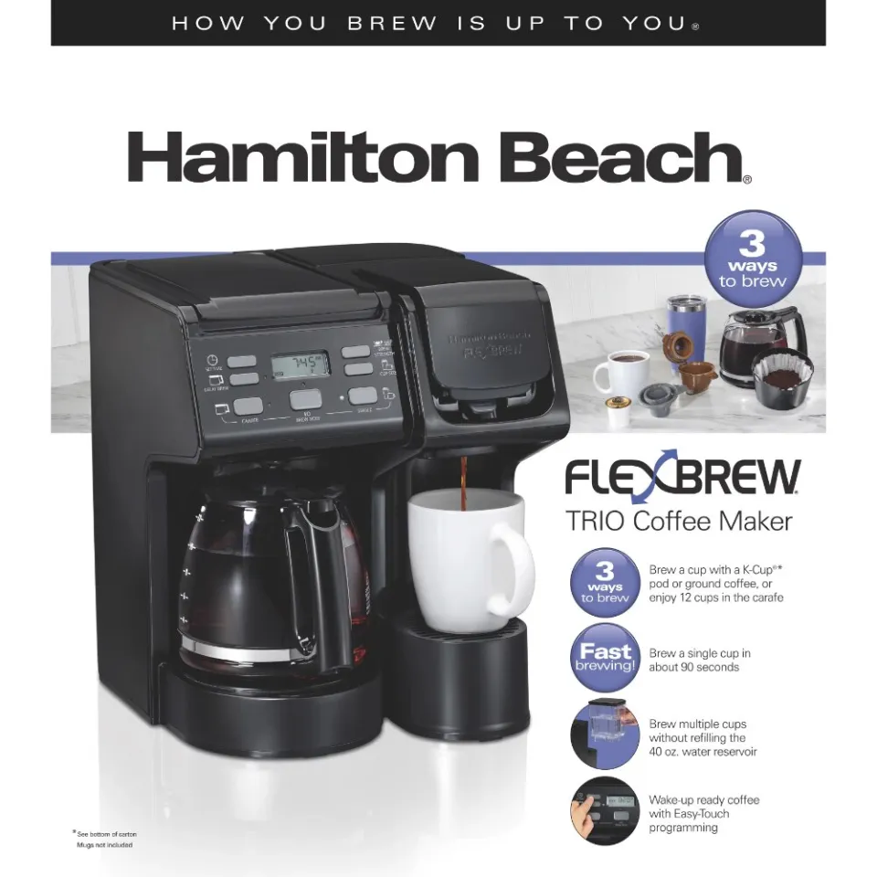 hamilton beach coffee maker trio