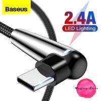 ส่งไว❗Baseus สายชาร์จเล่นเกมส์ Type c QC3.0 สายถัก ชาร์จไว มีไฟ LED บอกสถานะตอนชาร์จ 1M 3A / 2M 2A