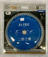 ZI-TEC รุ่น TURBO ไม่มีร่อง ใบเพชรตัดกระเบื้อง/ปูน/คอนกรีต ทูอินวัน 9 (230mm) (ตัดน้ำ/ แห้ง) แท้100%