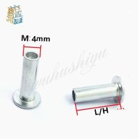 50PCS M4x4/5/6/8/9/10/12/1416/18/20/22/25 Aluminum Flat Round Head Half Hollow Shank Rivet Aluminum Rivet Nut