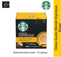 STARBUCKS BY NESCAFE DOLCE GUSTO Blonde Espresso Roast สตาร์บัค โดลเช่ กุสโต บลอนเด เอสเพรซโซ่ โรสต์ (12แคปซูล/กล่อง) BBE:31/12/2023