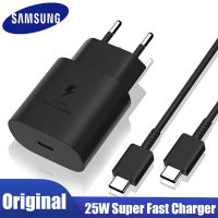 [On1ine 3C Digital} Samsung ของแท้25W Usb Type C ชาร์จเร็ว Pd เครื่องแปลงพลังงานกำแพง S22 S21 S20 A53 A73 A33 A13 A52 Z พับ3 Cargador