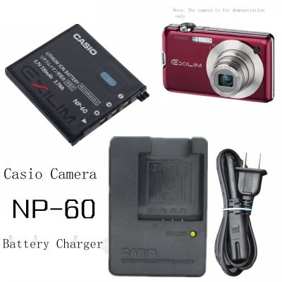 Casio EX-S10 S12 Z20 Z80 Z85 Z19 Z80 Z90กล้อง NP60แบตเตอรี่ Charger