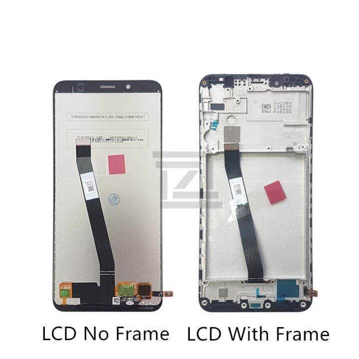 อะไหล่ชิ้นส่วนจอสัมผัสแอลซีดีของเครื่องแปลงดิจิทัลสำหรับ-xiaomi-redmi-7a-มีกรอบสำหรับซ่อมจอแสดงผล7a-redmi