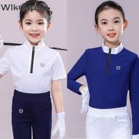 Horse Riding T Shirt Boys Girls Clothes Children Kids Equestrian Horse Back Rider Breeches Outfits Tshirt Top Clothing Equipment