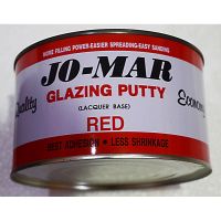 สีโป๊วแห้งเร็ว โจมาร์ JOMAR GLAZING PUTTY สีแดง