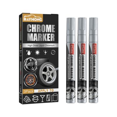 【CC】☍❇☞  3pcs Permanent Car Motor Tires Tyre Paint Rubber Metallic Markers