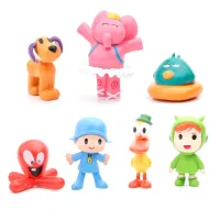 Pocoyo Cartoon Action Figure Elly Pato Children 39;s Toys Anime Kawaii Elephant Duck Bird LOULA Model Doll Ornament Suit Kids Gift