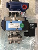 บอลวาล์วหัวขับลม Pneumatic valve Flowx  3PC Threaded Ball Valve DN15 (1/2" )