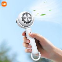 พัดลมระบายความร้อนแบบมือถือไร้สายเหมาะสำหรับ Xiaomi พัดลมยูเอสบีชาร์จไฟได้เครื่องปรับอากาศเคลือบน้ำแข็งการทำความเย็นของเซมิคอนดักเตอร์ใหม่