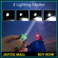 JIUYOU Mall Mini โลหะพวงกุญแจ LED พวงกุญแจไฟฉายไฟชาร์จusb ไฟฉายเหมาะสำหรับพื้นที่มืด/แคมป์/เดินป่า/ฉุกเฉิน