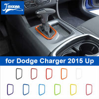 JIDIXIAN ABS รถเกียร์เปลี่ยนแผงตกแต่งแหวนปกคลุมสำหรับ Dodge Charger 2015 2016 2017 2018 2019 2020 2021 2022 Up อุปกรณ์เสริม