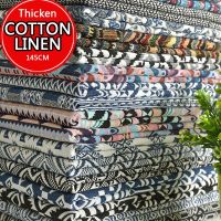 1M/2M3M Cotton Linen fabric Thicken Ethnic Fabric Polyester printed cloth Pillow able Curtain Decorative cloth diy Handmade