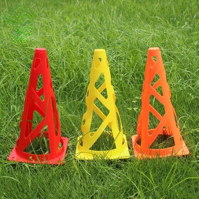 23cm 5pcs Windproof Hollow Football Training Logo Bucket Roller Skating Flat Flower Pile 23cm Logo Cone Football Obstacle