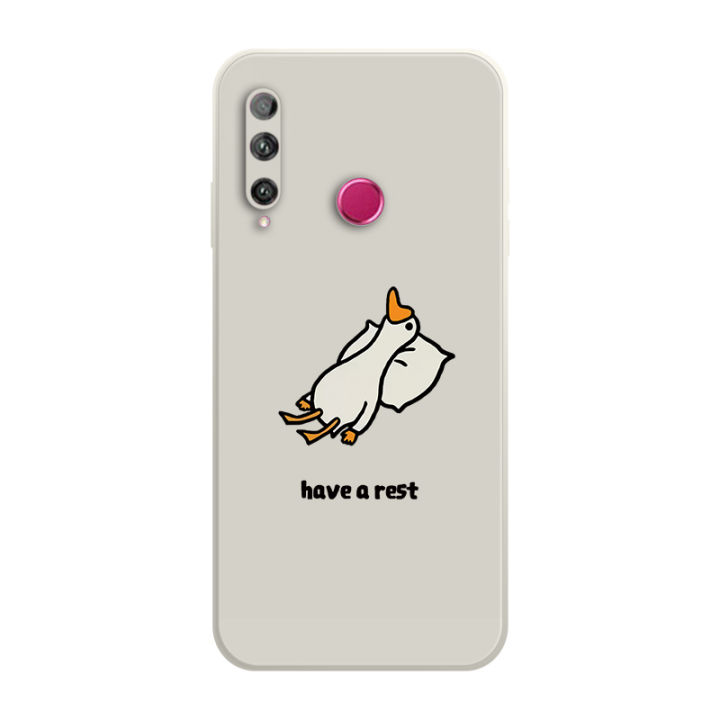 เคส-huawei-honor-20i-10i-case-เคสการ์ตูนน่ารักเป็ดเคสซิลิโคนเหลว-flocking-ฝาครอบโทรศัพท์ป้องกัน-เคสโทรศัพท์