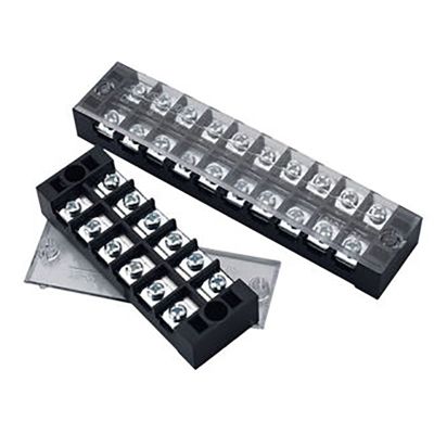 Hot Selling 1Pcs Dual Row Barrier Screw Terminal Block Strip Wire Connector  600V 45A 3/4/6/10/12 Positions Optional