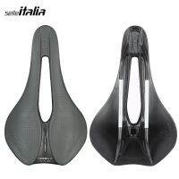 Selleitalia รุ่น-X SF จักรยานอานม้า MTB จักรยานเสือหมอบ Bantal Kursi อานจักรยานดูดซับแรงกระแทกระบายอากาศได้สวมใส่สบายกลวง