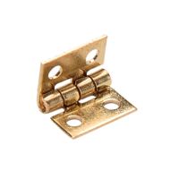 20pcs/lot Cabinet Door Hinges Brass Plated Mini Hinge Small Decorative Jewelry Wooden Box Furniture Accessories