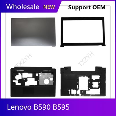 New Original For Lenovo B590 B595 Laptop LCD back cover Front Bezel Hinges Palmrest Bottom Case A B C D Shell