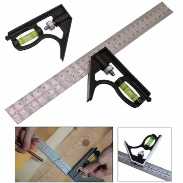 Mini Right Angle Ruler Measuring Layout Tool Stainless Steel Square 90  Turning Ruler Precision For Building Framing Gauges - AliExpress