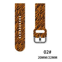 cfgbsdge 22mm 20mm Band for Samsung Galaxy Watch 3/46mm42mm/active 2/46 Gear s3 Frontier/S2/Huawei GT 2/2E silicone strap Cartoon pattern