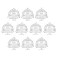 【hot】 10 Pcs Holder Cupcakes Display Tray Appetizer Plastic Buffet ！