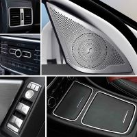 ┋✘✒ Car Door Audio Speaker Gearshift Panel Door Armrest Cover Trim Sticker for Mercedes Benz A Class W176 GLA X156 CLA Accessories