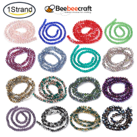 Beebeecraft 1 Strand Electroplate ลูกปัดแก้ว Strands Pearl Luster ชุบ Rondelle FireBrick สำหรับเครื่องประดับหัตถกรรมสร้อยคอสร้อยข้อมือ 3x2 มม. รู: 0.8 มม.