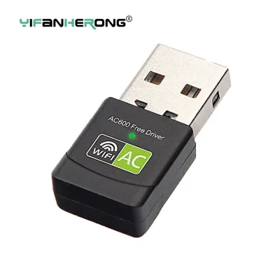 USB ไร้สายอะแดปเตอร์ Wifi AC 600Mbps อะแดปเตอร์ Wi-Fi 2.4G 5G เสาอากาศการ์ดเครือข่ายตัวรับสัญญาณ USB Wifi USB ดองเกิลอีเธอร์เน็ทไวไฟ