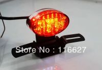 For Harley Bobber Chopper Custom Freeshipping New Motorcycle Oval Tail ke Light w License Plate Mount