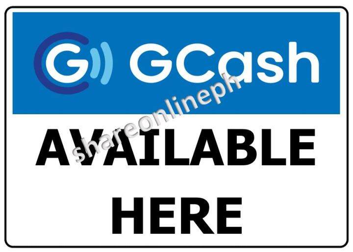 We Accept Gcash Available Here Signage Laminated Signage Sign Boards