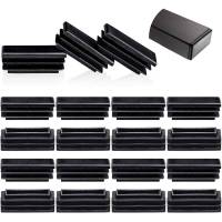 12Pcs Rectangle Chair End Caps Tubing Plug Cap for Furniture Glide Prevention Plastic Post End Insert Chair/Desk Tube Protector Furniture Protectors R