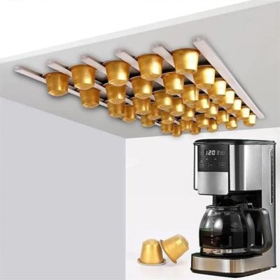 【YF】 Rack de armazenamento café montado na parede para Nespresso cápsula suporte cozinha V8o5